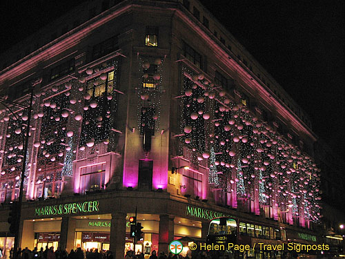 Christmas Lights at Marks & Sparks (H)