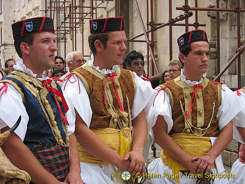 Colorful local parade, Dubrovnik - Croatia
