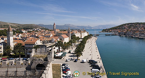 View over Trogir from the Kamerlengo Castle