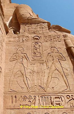 Relief of God Hapy, who is the personification of the Nile Flood.
[Great Temple of Abu Simbel - Egypt]