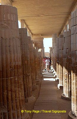 This corridor leads into the Great Southern Court.
[Step Pyramid of Djoser - Saqqara - Egypt]
