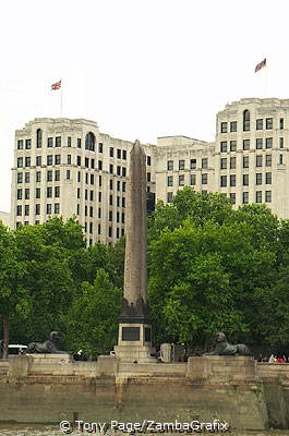 Cleopatra's Needle - brought to London from Alexandria, the royal city of Cleopatra