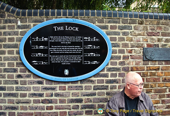 The Lock at St Katherine's Dock
