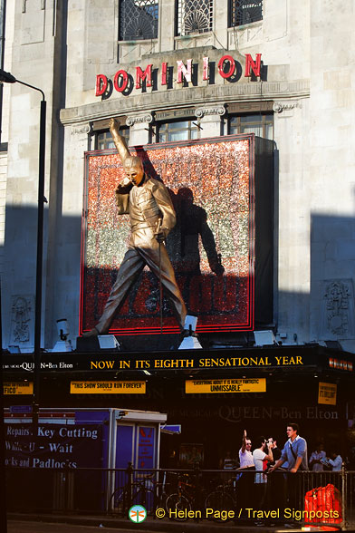 Dominion Theatre playing 'We Will Rock You' for the 8th year