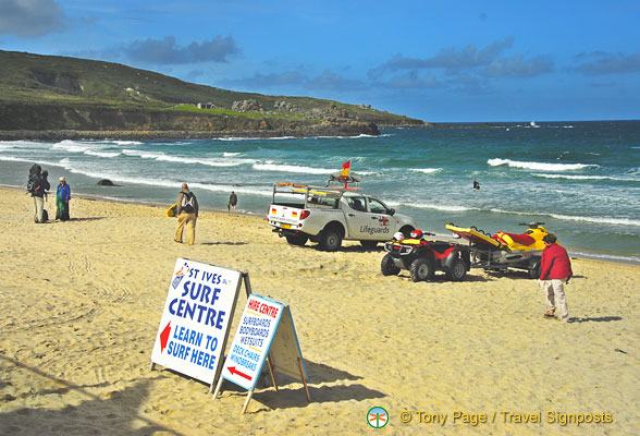 You can learn to surf at St Ives Surf Centre