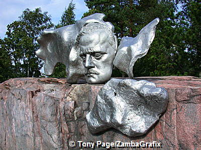 Sibelius Monument - Face of Sibelius during creative age (circa 1910)