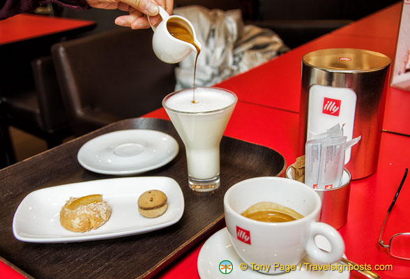 Our great cups of Illy coffee