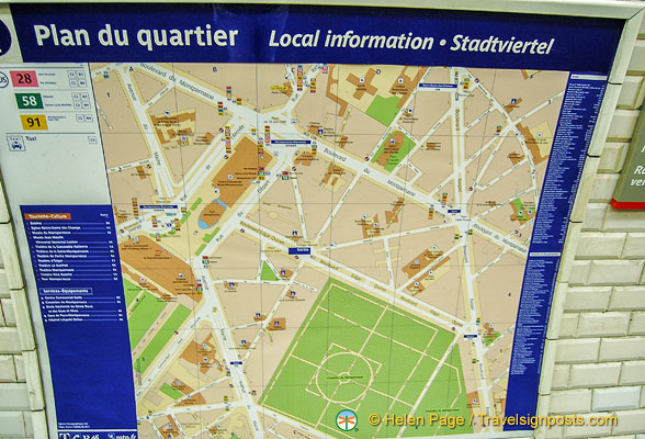 Montparnasse area map