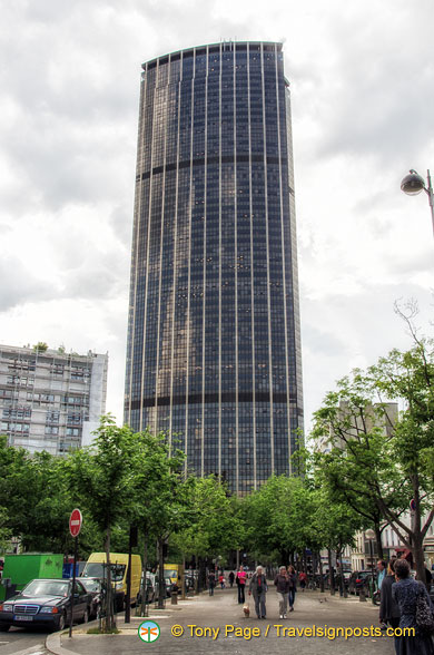 The 210-metre high Tour Montparnasse in Paris 15th arrondissement