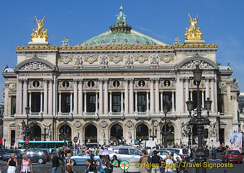 Palais Garnier with its copper-green roofed cupola