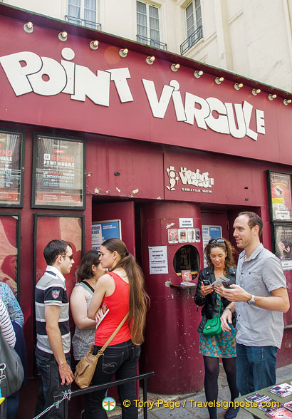 Le Point Virgule, a comedy theatre in Le Marais