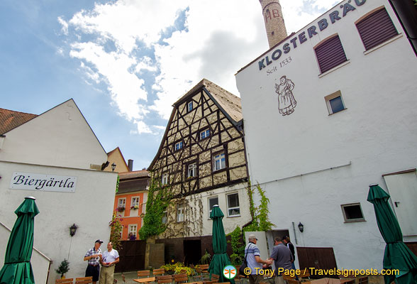 Klosterbrau brewery and beer garden