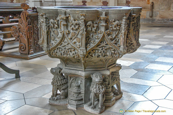 15th century baptismal font