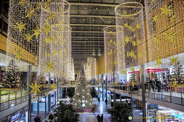 Stunning Christmas lights in the Arkaden