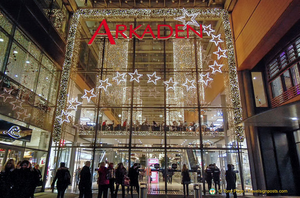 Christmas shopping at  the Arkaden