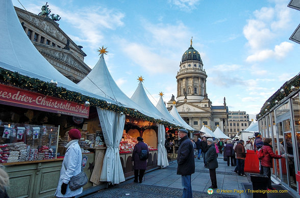 Tents at the Christmas market