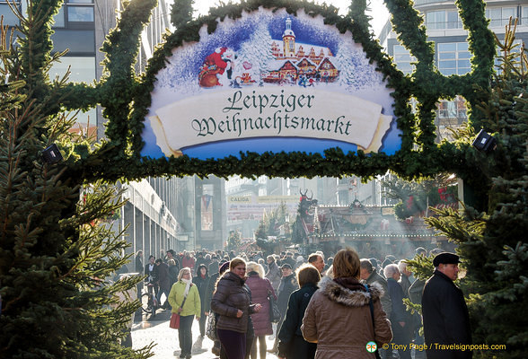 Leipzig Christmas market on the market square