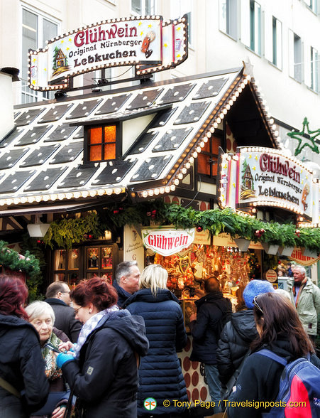 Munich Christmas market food stall