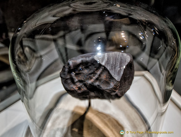 Close-up of the Neuschwanstein meteorite