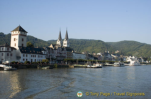 Prince Elector's Castle on the left, Boppard