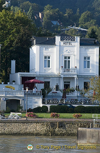 One of many Rhine River hotels