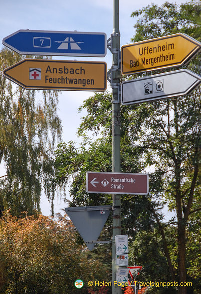 Signpost to the Romantic Road