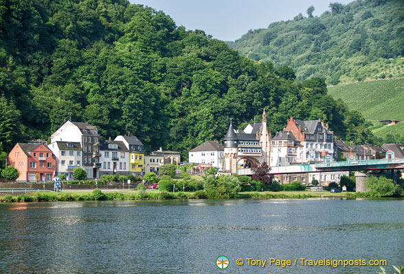 View of Trarbach across the Moselle river