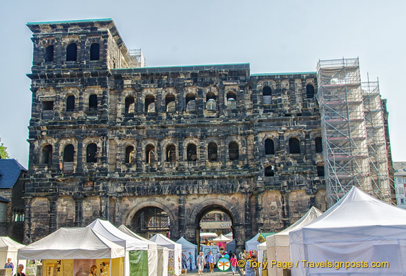 Porta Nigra is the largest Roman city gate north of the Alps