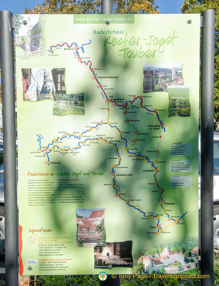Map of the three valleys cycling paths