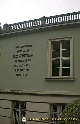 Würzburg University, where W.C. Rontgen discovered x-ray
