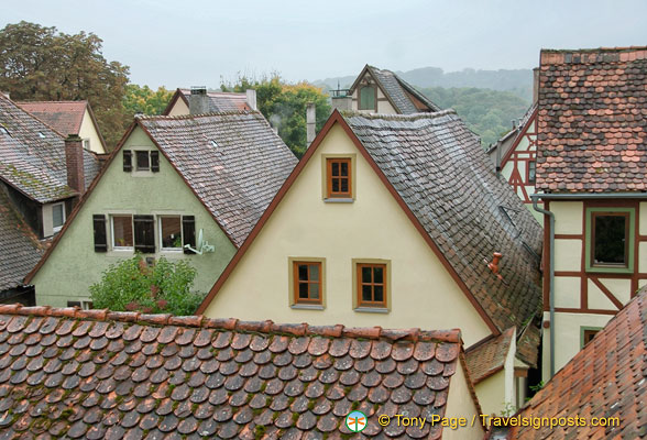 The roof-tops of Rothenburg