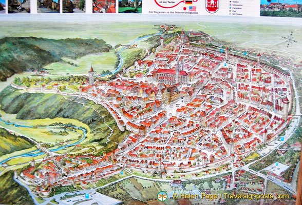 Map of Rothenburg Wall