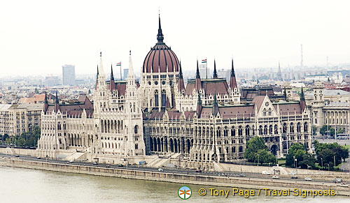 View of Hungarian Parliament from Fisherman's Bastion