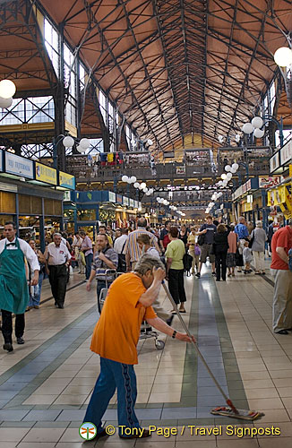 The ground floor of the Great Market Hall is devoted to fresh food 