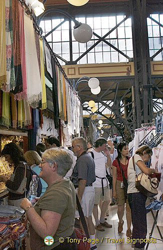 Tourists buying souvenirs