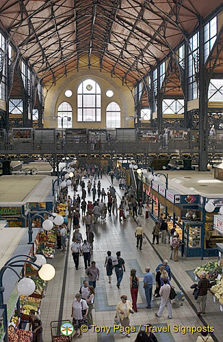 View of produce section of the Central Market Hall