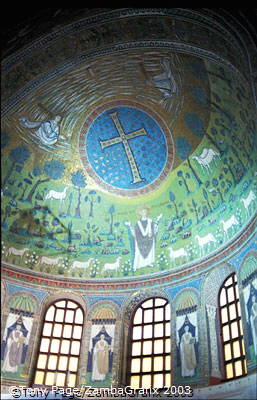 Sant Apollinare in Classe is about 5 kms from the town of Ravenna which is renowned for its superb Byzantine mosaics