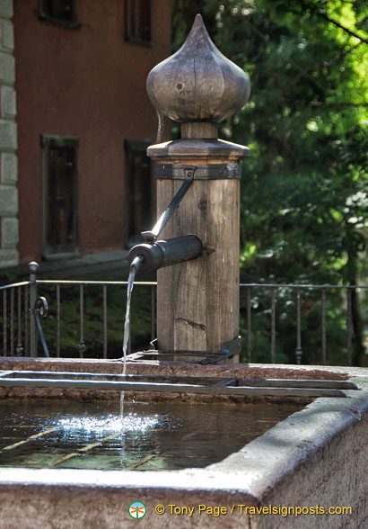 An onion-domed water fountain