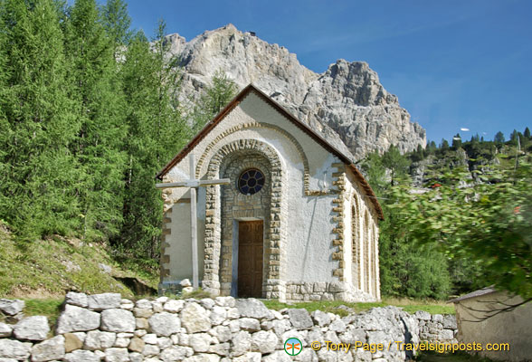 A pretty small chapel on the road to Passo Giau