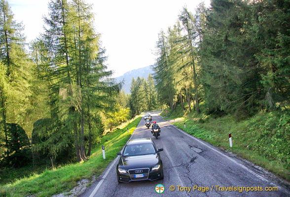 Driving around the Dolomites
