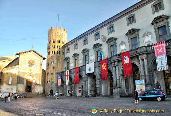 Orvieto Town Hall on Piazza della Repubblica