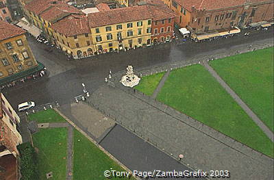 The Field of Miracles from the Tower of Pisa
