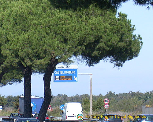Road to Castel Romano outlet