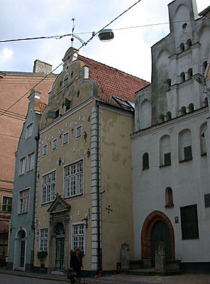 The Three Brothers, the oldest house in Latvia, Riga, Latvia