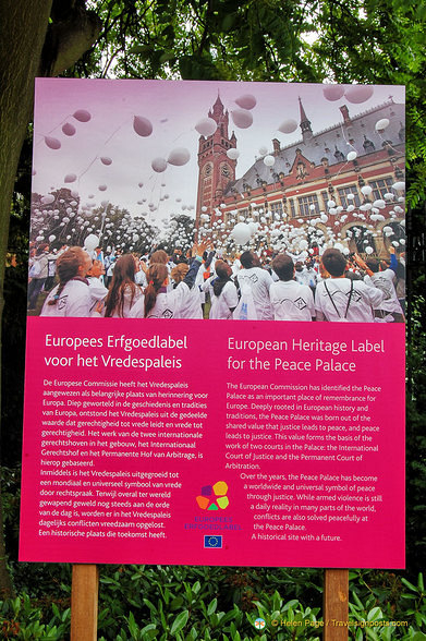 The Peace Palace earns the European Heritage label