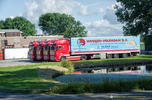 Delivery trucks of Mooijer-Volendam