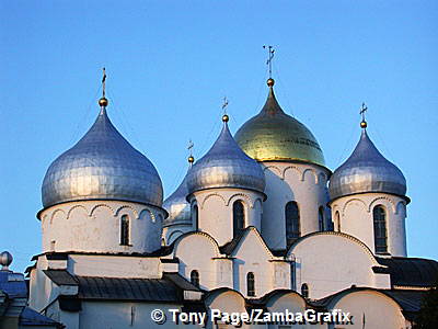 St Sophia Cathedral has five onion domes