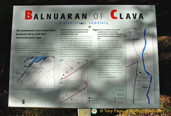 About the Balnuaran of Clava burial cairns