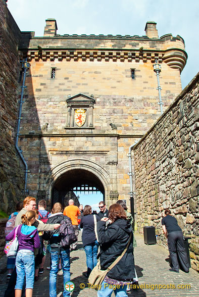 Portcullis Gate beyond which lies the Middle Ward