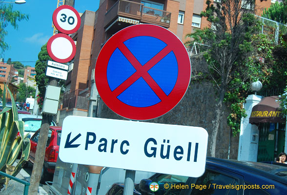 Parc Güell is in the Barcelona district of Sants-Montjuïc
